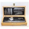 Image 1 : WOODEN CASED X-ACTO KNIFE SET