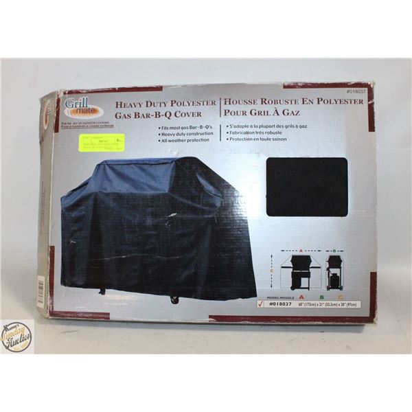 NEW- GRILL MATE BBQ COVER. HEAVY DUTY POLYESTER