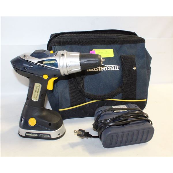 MASTERCRAFT 18V RECHARGEABLE DRILL W/CHARGER