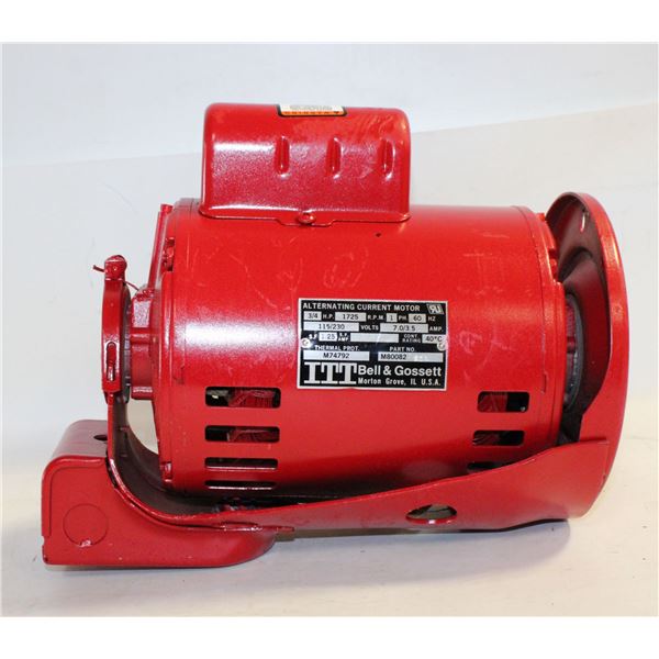 BELL GOSSETT MOTOR 3/4HP