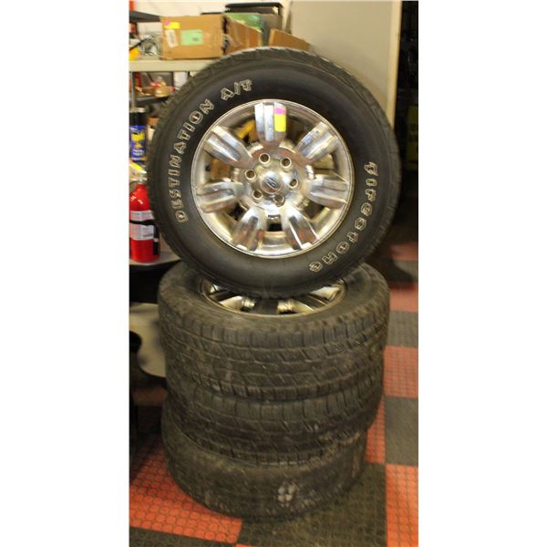 SET OF FOUR 18" RIMS 6 BOLT PATTERN