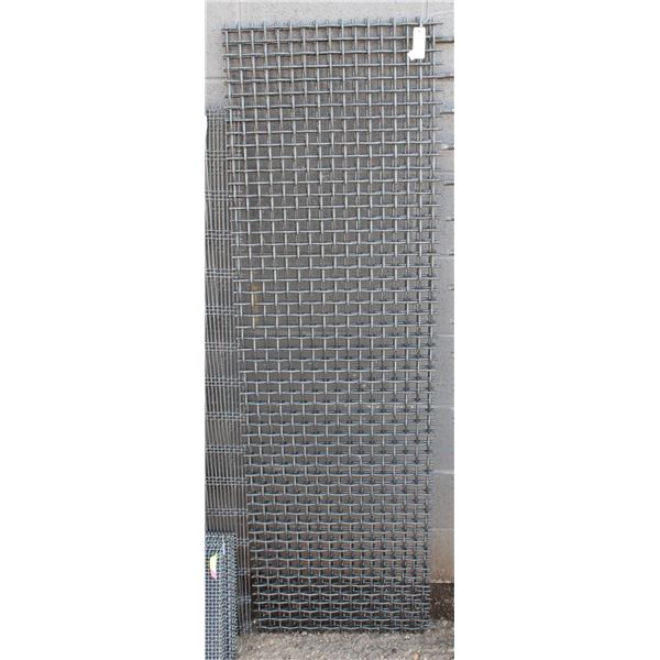 SET OF TWO 61" X 19" HIGH CARBON STEEL SCREENS
