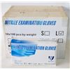 Image 1 : CASE WITH 1000 SZ LARGE NITRILE EXAM GLOVES