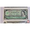 Image 3 : Canada $1 Bills (3): - 1954 : Beattie/Coyne #UA6230172 - 1967 : Beattie/Rasminsky #JP4521149 - 1973 