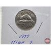 Image 3 : Canada Five Cent (4): 1977 Low; 1977 High; 1990BB; 1951 (SEE PICS!)  (Listing & Descriptions are a G