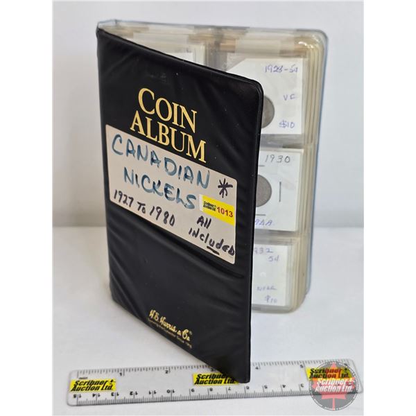 Canada Five Cent Collection in Coin Album (54) : From 1927 - 1980 (SEE PICS!)  (Listing & Descriptio