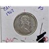Image 6 : Canada Twenty Five Cent (2): 1967 (Slight Die Rotations) (SEE PICS!)  (Listing & Descriptions are a 