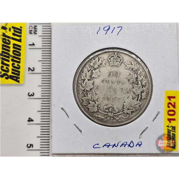 Canada Fifty Cent 1917 (SEE PICS!)  (Listing & Descriptions are a GUIDE ONLY and are subject to chan