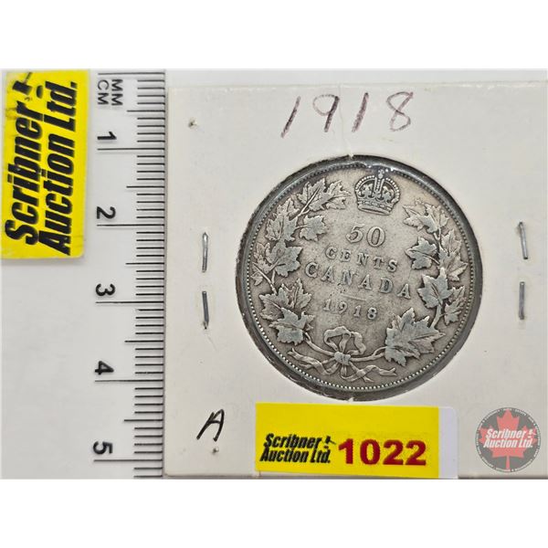 Canada Fifty Cent 1918 (SEE PICS!)  (Listing & Descriptions are a GUIDE ONLY and are subject to chan