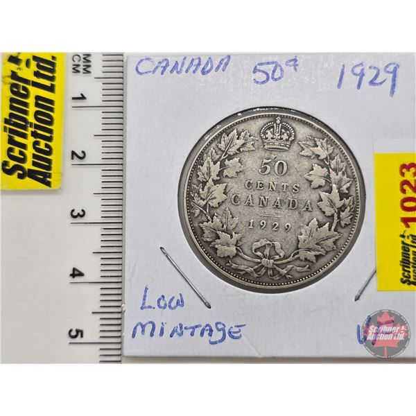 Canada Fifty Cent 1929 (SEE PICS!)  (Listing & Descriptions are a GUIDE ONLY and are subject to chan