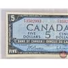Image 2 : Canada $5 Bill 1954 : Beattie/Rasminsky #FX3502993 (See Pics for Varieties, Conditions, Serial Numbe