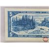 Image 5 : Canada $5 Bill 1954 : Beattie/Rasminsky #FX3502993 (See Pics for Varieties, Conditions, Serial Numbe