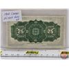 Image 4 : Dominion of Canada 1923 Twenty Five Cent "Shinplaster" : McCavours/Saunders #425254 (See Pics for Va