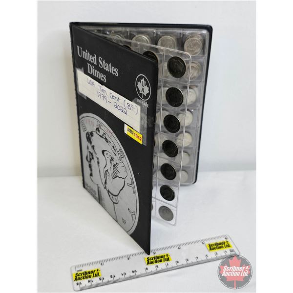 USA Ten Cent Collection in Uni-Safe Portfolio (87) : 1979 - 2022 (SEE PICS!)  (Listing & Description