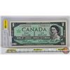 Image 1 : Canada $1 Bill 1967 *Replacement : Beattie/Rasminsky # *NO0080319 (See Pics for Varieties, Condition