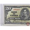 Image 2 : Bank of Canada $20 Bill 1937 : Coyne/Towers #JE96616978 (See Pics for Varieties, Conditions, Serial 