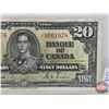 Image 3 : Bank of Canada $20 Bill 1937 : Coyne/Towers #JE96616978 (See Pics for Varieties, Conditions, Serial 