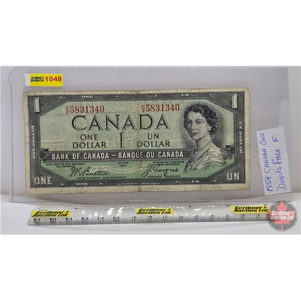 Canada $1 Bill 1954 : Beattie/Coyne #RA5831340 (See Pics for Varieties, Conditions, Serial Numbers, 
