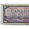 Image 3 : Canada $10 Bill 1954 : Beattie/Coyne #FD6932175 (See Pics for Varieties, Conditions, Serial Numbers,