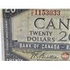 Image 4 : Canada $20 Bill 1954 : Beattie/Coyne #CE1153033 (See Pics for Varieties, Conditions, Serial Numbers,