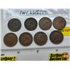 Image 4 : Canada One Cent (8) : 1940; 1941; 1942; 1943; 1944; 1945; 1946; 1947ML (SEE PICS!)  (Listing & Descr