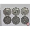 Image 3 : Canada Five Cent (6) : 1946; 1947; 1947ML; 1949; 1950; 1951 (SEE PICS!)  (Listing & Descriptions are
