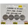 Image 1 : Canada Dollars (4): 1977; 1978; 1979; 1980 (SEE PICS!)  (Listing & Descriptions are a GUIDE ONLY and