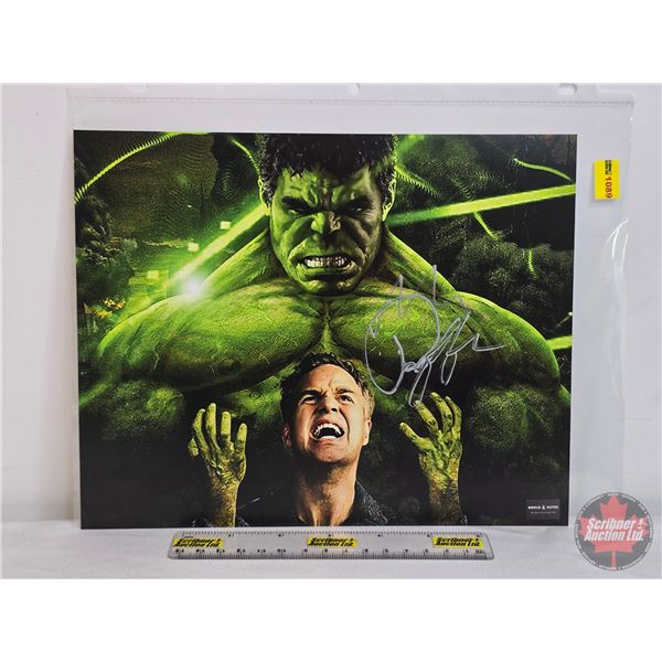 Signed 8x10 Photo: HULK : Mark Ruffalo (COA Label Applied) (SEE PICS!)  (Listing & Descriptions are 