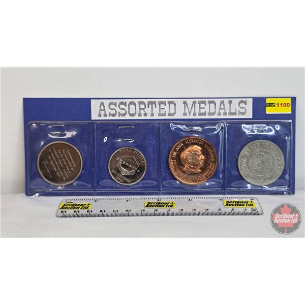 Variety Medals (4) (SEE PICS!)  (SEE PICS!)  (Listing & Descriptions are a GUIDE ONLY and are subjec