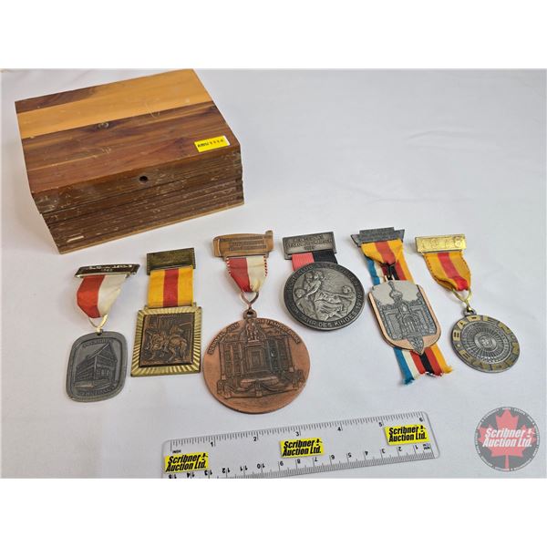 Variety Medals (6): - 1983 Denkmal Von Sir Francis Drake - 1978 BADEN - 1983 BADEN - 1979 St. Georg'