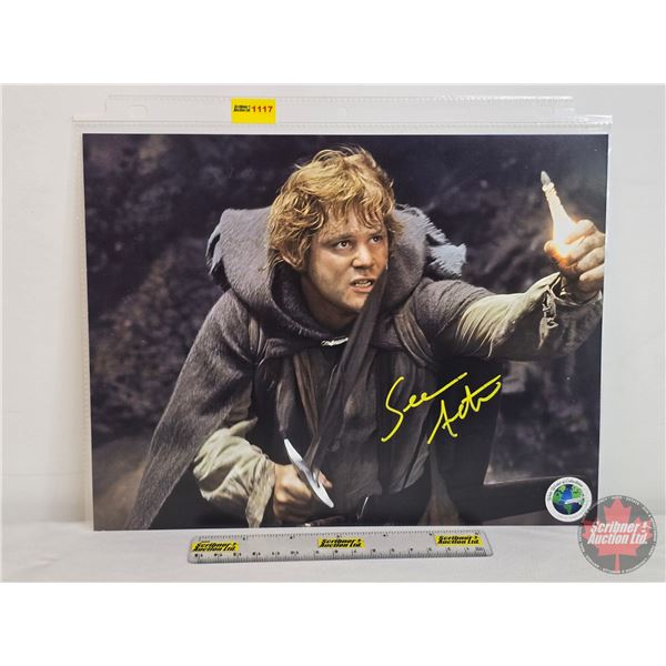 Signed 8x10 Photo: LORD OF THE RINGS : Sean Astin (COA Label Applied) (SEE PICS!)  (Listing & Descri
