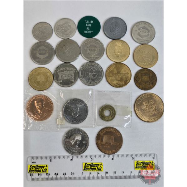 Tokens / Medallions (Variety) (21) : Alberta Golden Jubilee; Jasper; Confederation; Edmonton; Melfor