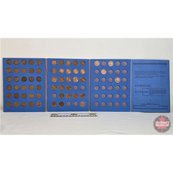 Canada One Cent Collection in Whitman Portfolio (55+ Coins): Intermittent from 1938 - 2011 (See Pict