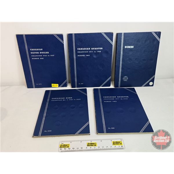 Whitman Collector Folders (5) (Variety - All Empty) (SEE PICS!)  (Listing & Descriptions are a GUIDE