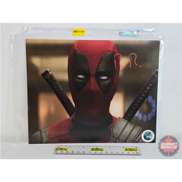 Signed 8x10 Photo: DEADPOOL : Ryan Reynolds (COA Label Applied) (SEE PICS!)  (Listing & Descriptions