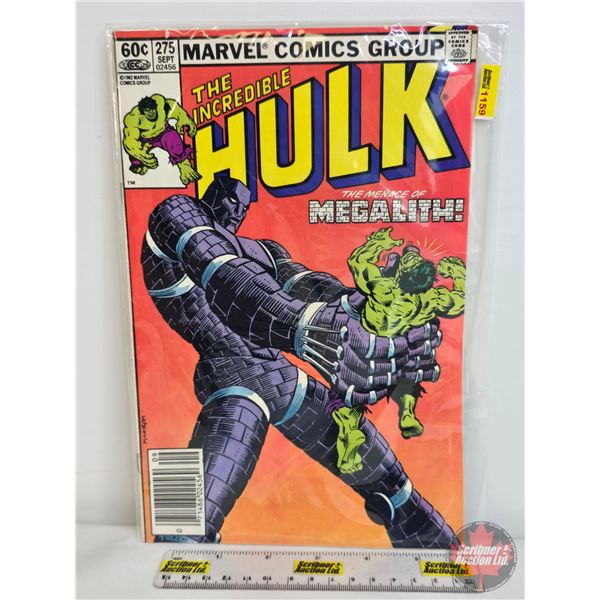 MARVEL COMICS GROUP : The Incredible Hulk The Menace Of Megalith! #275 - 1982 (SEE PICS!)  (Listing 