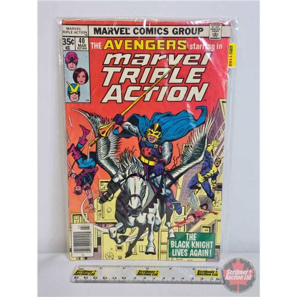 MARVEL COMIC GROUPS : The Avengers Starring In Marvel Triple Action - The Black Knight Lives Again! 