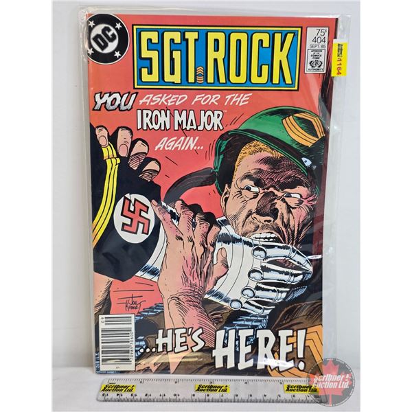 DC : Sgt. Rock - You Asked For The Iron Major Again...He's Here! #404 - 1985 (SEE PICS!)  (Listing &