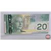 Image 3 : Canada $20 Bills (3):  - 1969 Beattie/Rasminsky #EP1384636 - 2004 Jenkins/Dodge #EZC0578380 - 1979 L