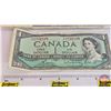Image 5 : Canada $1 Bills (7) :  - 1954 Beattie/Rasminsky #FF7154132 - 1954 Lawson/Bouey #WF3090235 - 1954 Law