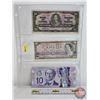 Image 1 : Canada $10 Bills (3) : - 1937 Gordon/Towers #CD8417466 - 1954 Beattie/Rasminsky #BV1814117 - 2013 Ma