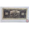 Image 6 : Canada $10 Bills (3) : - 1937 Gordon/Towers #CD8417466 - 1954 Beattie/Rasminsky #BV1814117 - 2013 Ma