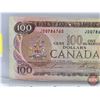 Image 2 : Canada $100 Bill 1975 : Lawson/Bouey #JD0786765 (See Pics for Varieties, Conditions, Serial Numbers,