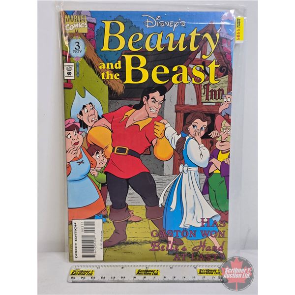 MARVEL COMICS : Disney's Beauty And The Beast - Has Gaston Won Belle's Hand At Last? #3 - 1994 (SEE 