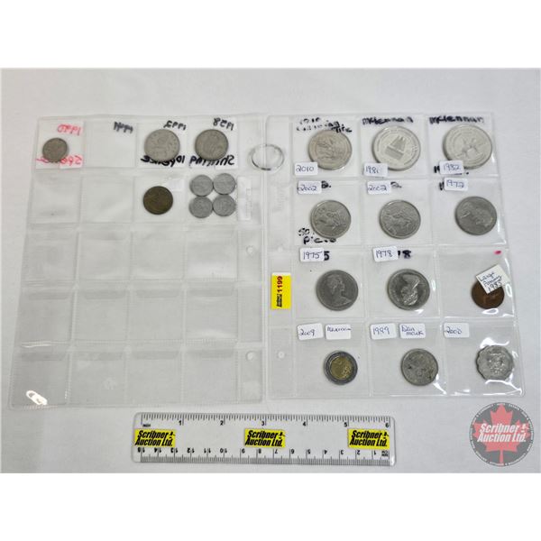 Variety Canada & Foreign Coin & Tokens (20) (SEE PICS!)  (Listing & Descriptions are a GUIDE ONLY an