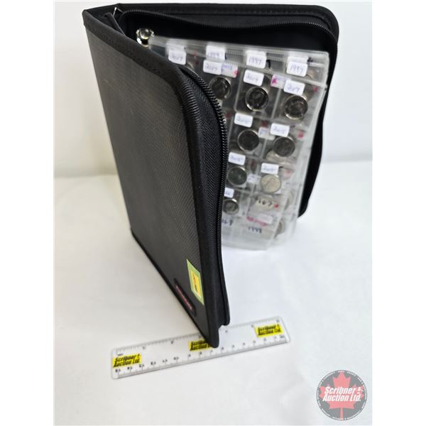 Canada Five Cent Collection in JUNDUN Collector Zipper Portfolio (179 Coins) : Intermittent from 194