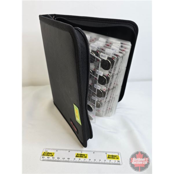 Canada Twenty Five Cent Collection in JUNDUN Collector Zipper Portfolio (309 Coins) : Intermittent f