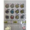 Image 2 : Canada Toonie Collection (12 Coins) : 2023 & 2024 (Colorized & Non-Colorized) (SEE PICS!)  (Listing 