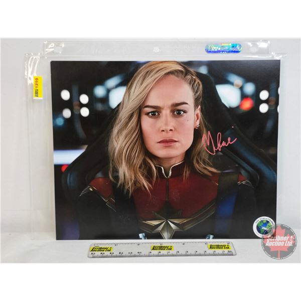 Signed 8x10 Photo: CAPTAIN AMERICA : Brie Larson (COA Label Applied) (SEE PICS!)  (Listing & Descrip