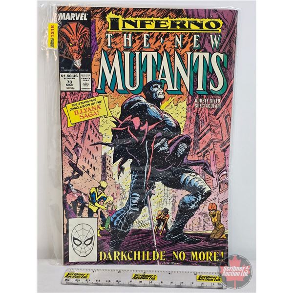 MARVEL : Inferno The New Mutants - Darkchild No More! #73 - 1988 (SEE PICS!)  (Listing & Description